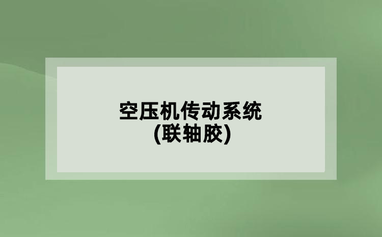 空壓機傳動系統(tǒng)(聯(lián)軸膠)